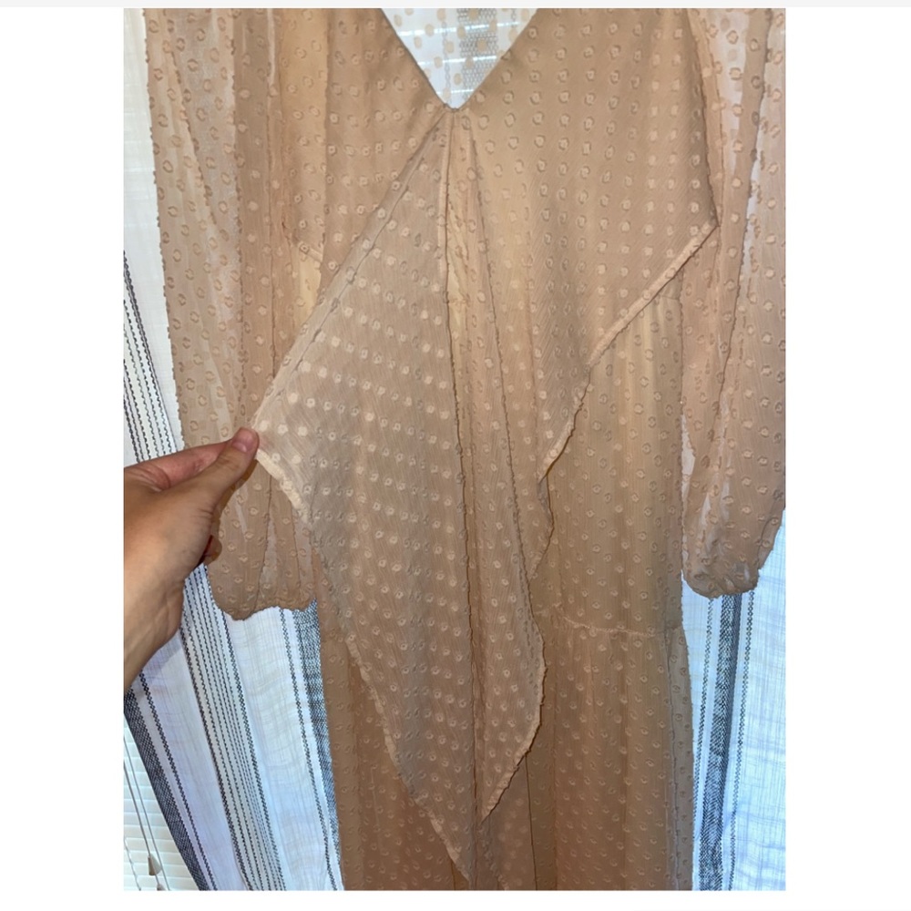 ***Sold***Cream Dotted Dress - Picture 2 of 6
